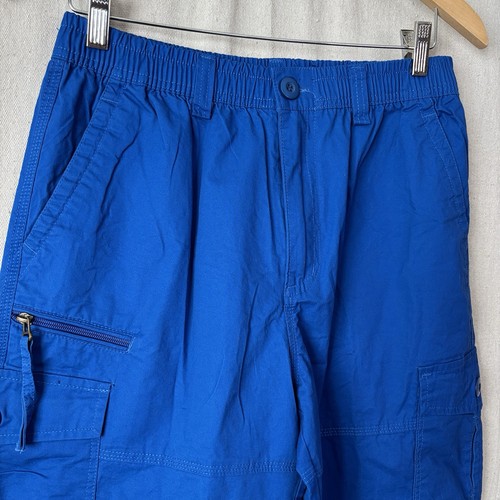 NWT MagcoMsen Cargo Long Shorts Men Size 32 Royal Blue Streetwear Gorpcore Beach - Picture 2 of 10