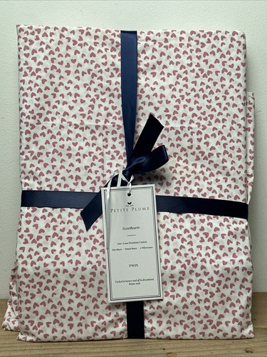Signature Collection Sweethearts Sheet Set Petite Plume Twin NEW - Picture 1 of 3