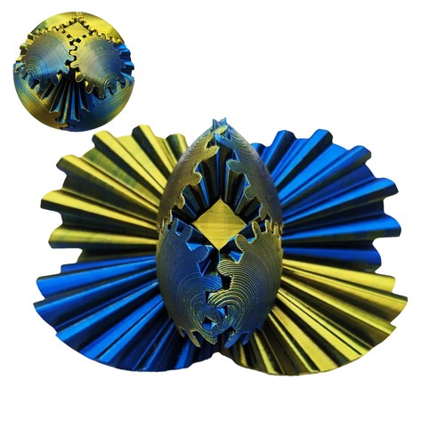 GearSphere The Steampunk Whirling Wonder Fidget Gear Ball 3D-gedrucktes Zappelsp - Bild 15 von 31