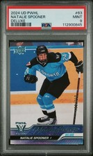 2024-25 UD PWHL 1st Edition Natalie Spooner Young Guns Deluxe /250 #63 RC PSA 9