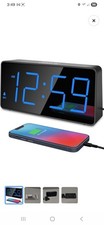 🔥Peakeep Digital Clock Alarm Clock for Bedrooms with USB Charger Port - 🔥