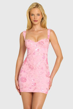 Polly Pia Embellished Bodycon Mini Dress