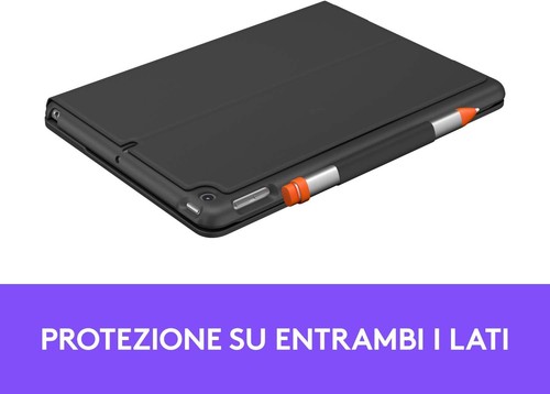 Logitech Slim Folio for iPad (7th, 8th & 9th Generation) Keyboard Case with Buil - Picture 4 of 8
