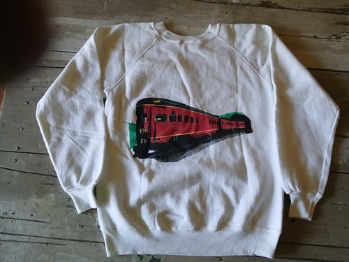 Vintage Crewneck Sweatshirt NORFOLK AND WESTERN ROANOKE CHAPTER Size M HANES - Picture 7 of 7
