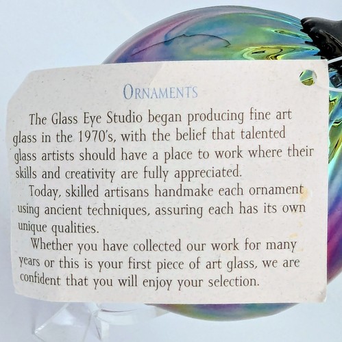 Glasauge Studio mundgeblasen irisierend Weihnachtsschmuck 3" - Bild 6 von 6