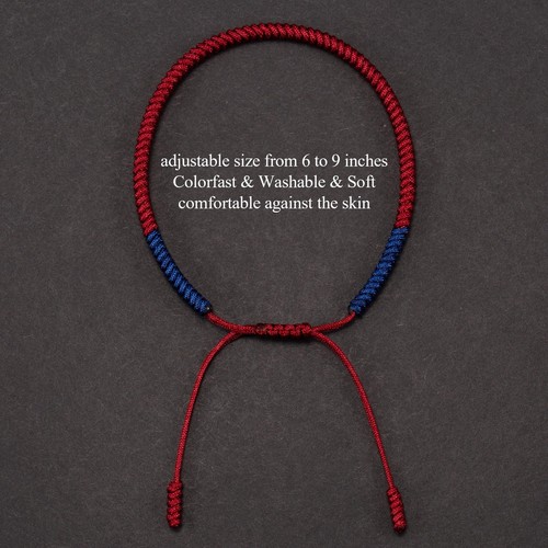 Tibetan Lucky Red String Woven Bracelet for Protection Men Women Good Luck Red T - Picture 4 of 7