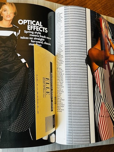 RARE US ELLE February 1991 YASMIN LE BON TATJANA PATITZ vogue ANDIE MACDOWELL - Picture 16 of 23