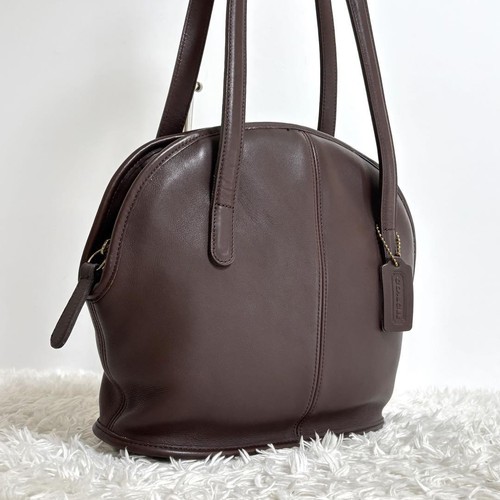 Borsa a tracolla Coach 9089 vintage in pelle marrone scuro 0088315K autentica - Foto 19 di 24