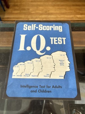 Vintage 1977 Self Scoring IQ Test Booklet w/Scoring Chart & Answers Munzert