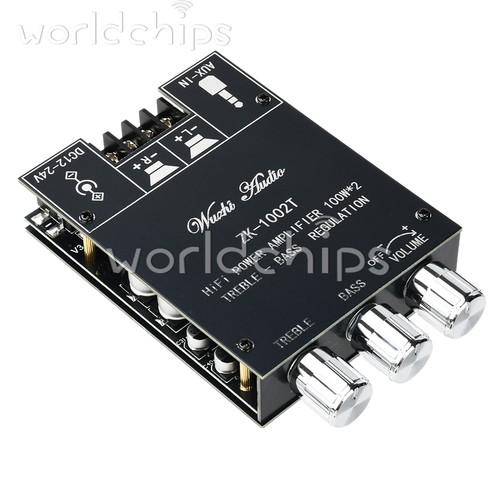 ZK-1002T Bluetooth 5.0 TPA3116 2-Kanal 100WX2 Digital Audio Verstärker Modul - Bild 1 von 19