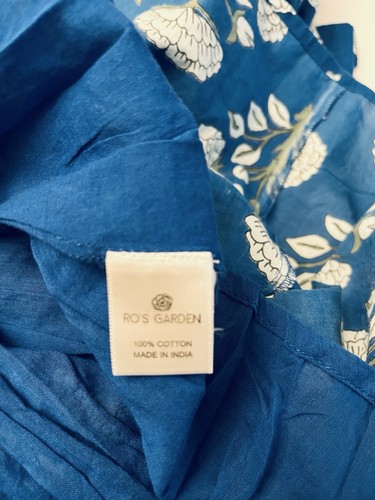 Ro's Garden Vivi Midi Dress in Blue Indira Size Large Cotton Lined - Picture 5 of 5