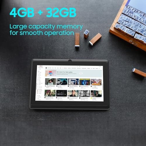Android 12 Tablet, 10 inch Tablets, 4GB RAM+32GB ROM Computer Tablet Support - Picture 2 of 8