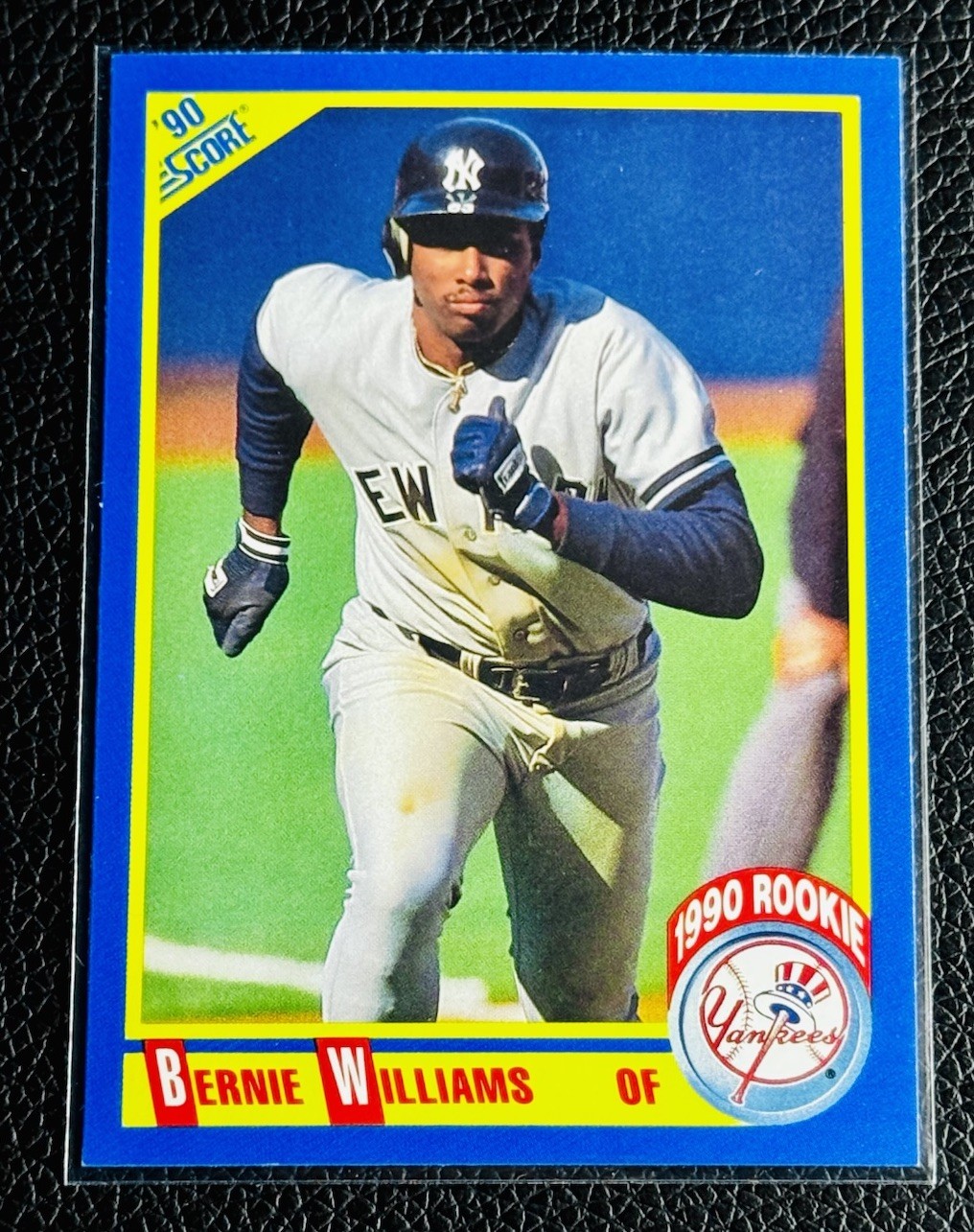 ‼️VINTAGE YANKEES‼️1990 Score Rookie Bernie Williams #619 New York ICON MLB RC
