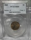 New Listing1863 Indian Head Penny - PCGS MS 65 Choice!