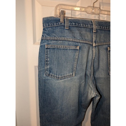 Saddle King Jeans Mens 36x28 Blue Vintage 5 Pocket Made in USA Inseam 100 Cotton - Picture 11 of 13
