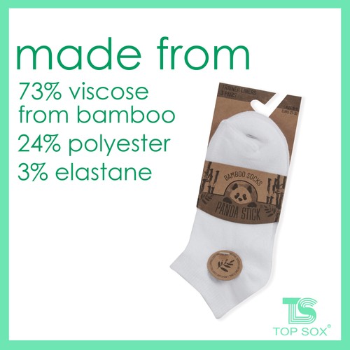 TOPSOX 3 Pairs Kids Girls Boys Trainer Socks Bamboo No Show Liner Ankle Socks UK - Picture 9 of 12