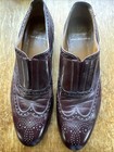Gravati Women’s Wingtip Slip On Loafers Lace less Brown Leather 10.5 Italy — photo 1