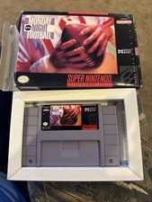 ABC Monday Night Football (Super Nintendo, 1993) BOX BOOKLET COMPLETE SNES