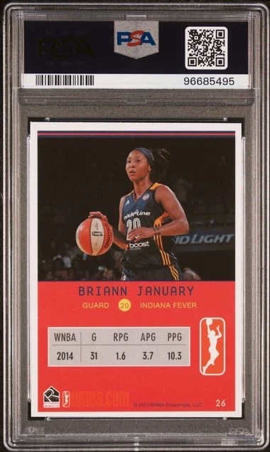 2015 Rittenhouse WNBA #26 Briann January PSA 9 Indiana Fever - Image 2 of 2