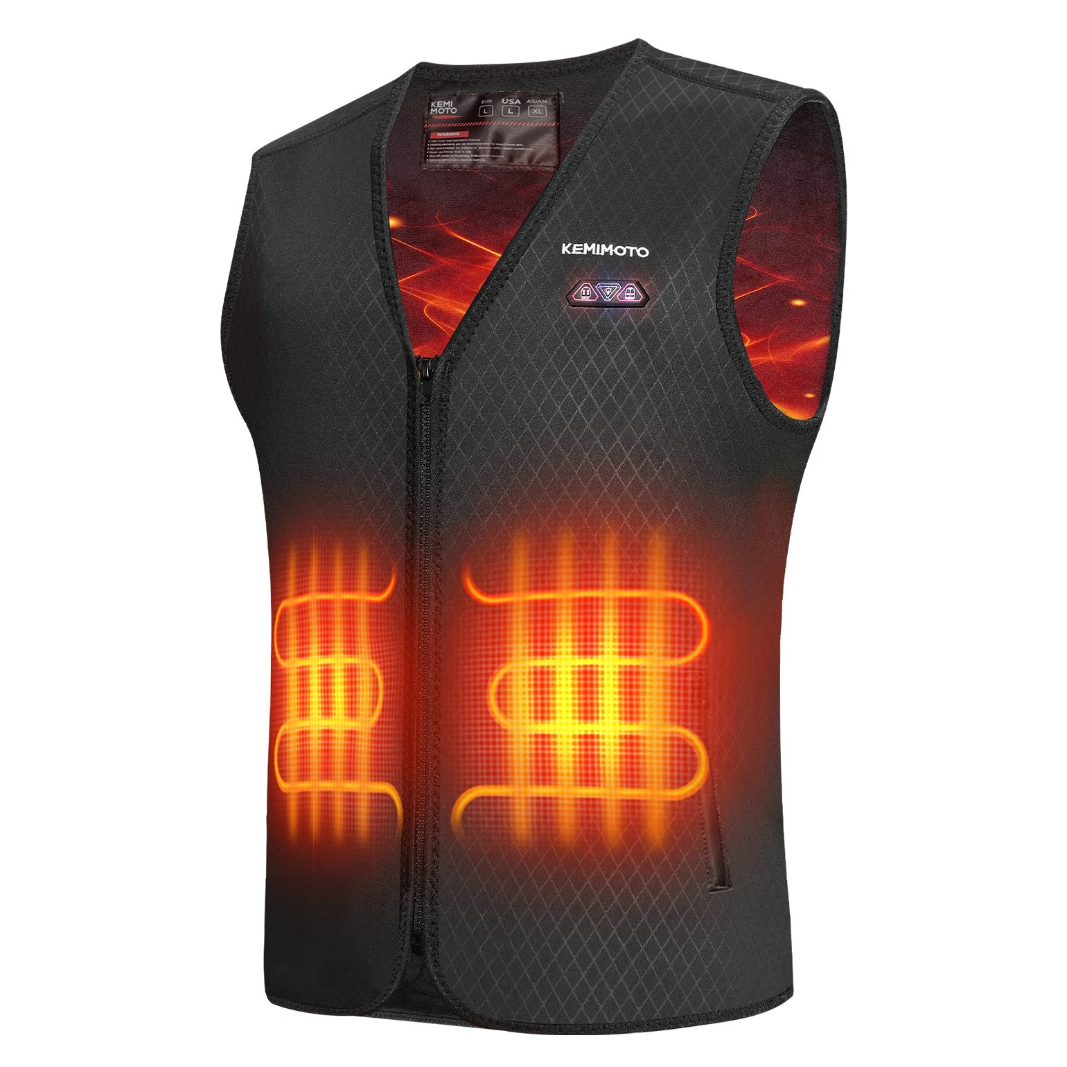 Heated Vest Jacket Men Women Electric Thermal Warm Heating Winter NOT BATTERY