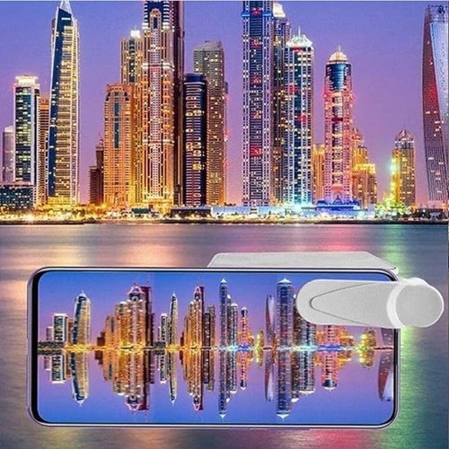 ABS Smartphone Camera Mirror Reflection Clip Selfie Reflector Travel - Photo 12 sur 14