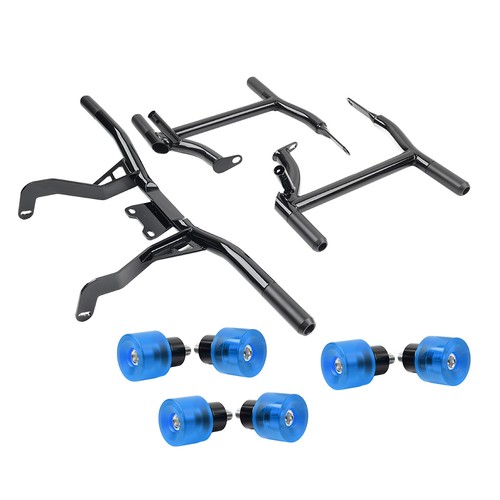 Satteltaschenschutz Frontmotor-Sturzbügel für Harley Road Glide 14-24 Blau - Bild 7 von 13
