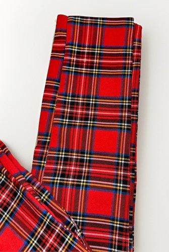 "Pantalones a cuadros H&M rojos, negros, azules y amarillos talla 6 29"" pierna cónica usados en excelente estado" - Imagen 3 de 13