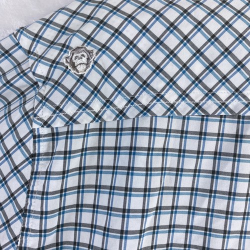 Howler Bros Langarm Hemd Gr. L blau Druckknöpfe leicht Outdoor Angeln - Bild 6 von 13