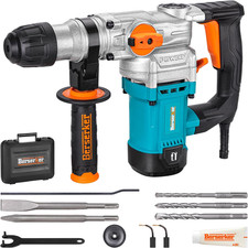 1-1/8" Sds-Plus Rotary Hammer Drill with Safety Clutch,9 Amp 3 Functions Corded 