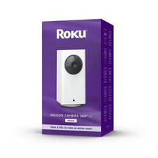 Roku Smart Home Indoor Camera 360  SE Wi-Fi -Connected - Wired 1080p Security Su