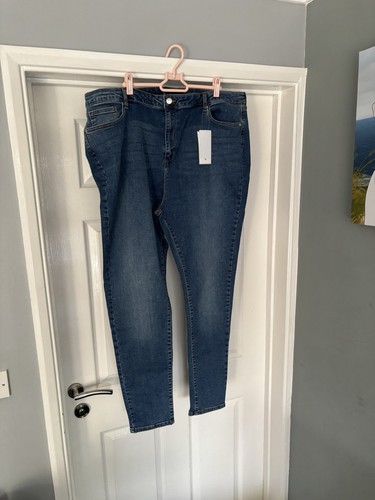 Ladies Size 24 Long Jeans Blue Brand New V By Very .
