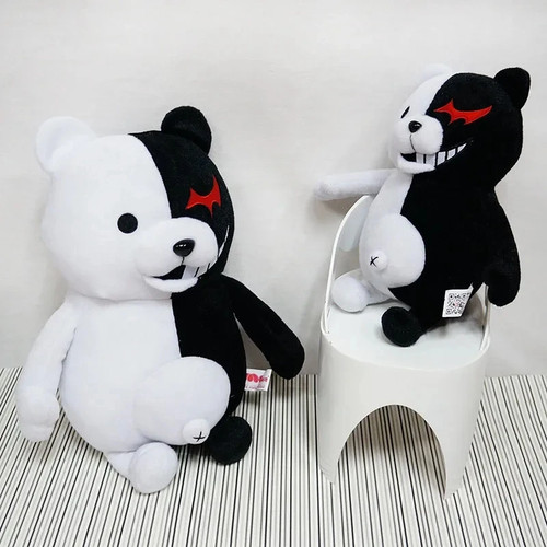 Dangan Ronpa Super Danganronpa 2 Monokuma Schwarz-Weiß Bär Plüsch Puppe Spielzeug Weich - Bild 5 von 26