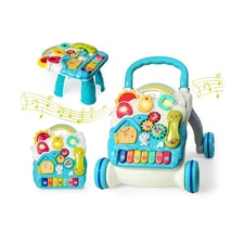 Sit to Stand Baby Walker, Activity Center with Music and Light, Act... Fast Ship