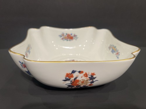 1940s Limoges France Raynaud & Co Polylobed Shape Porcelain Center Bowl Floral - Picture 9 of 14