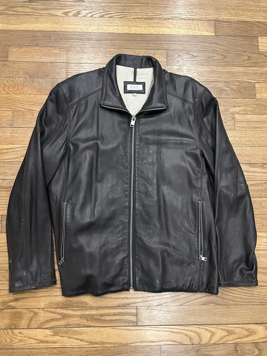 Barneys New York Leather Outer Shell Coats, Jackets & Vests for