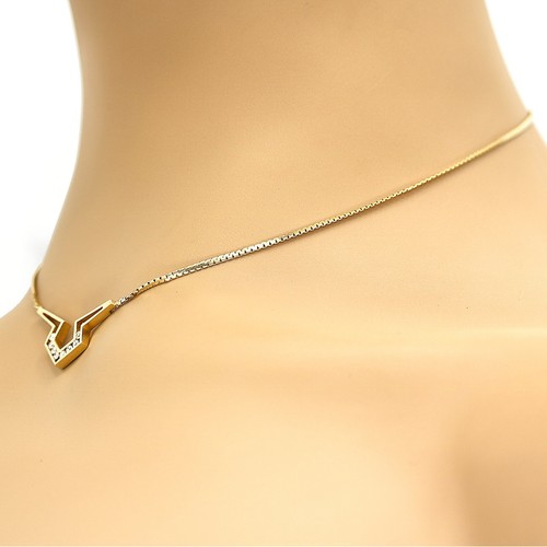 14k Gold Diamond Choker Necklace - Picture 3 of 5