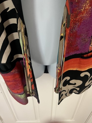 Vintage Dorothy Schoelen Platinum Abstract Art Jacket - Picture 2 of 3