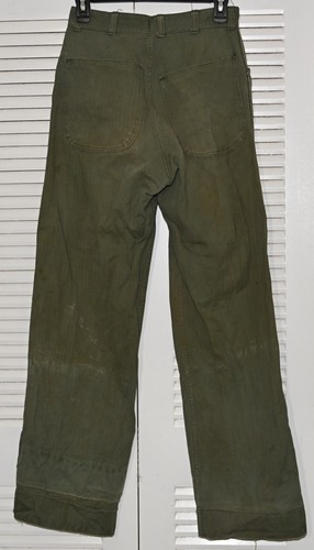 WWII NAMED CORPORAL USMC P41 OR P47 HBT UTILITY JACKET & TROUSERS - Picture 6 of 7