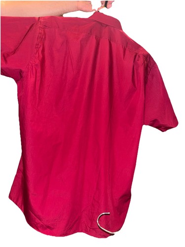 Van Heusen Poplin 65% polyester 35% cotton Korea wrinkle free half sleeve Xl 17 - Picture 8 of 10
