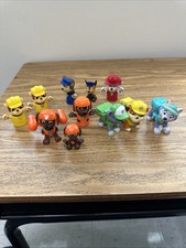 Lot of 11 Paw Patrol Action Pack Pups Action Figures Everest Chase Marshall Robo
