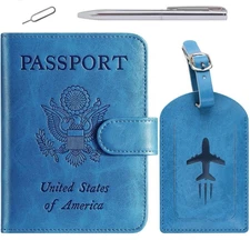 Pascacoo Passport Holder Wallet with RFID Blocking Passport Cover