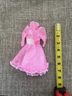 Vintage 1983 Mattel  Happy Birthday Barbie Pink Sheer Polkadot Dress Only #1922