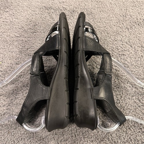 Ecco Felicia sandali donna 39 neri pelle cinturino slingback zeppa minimal - Foto 7 di 10