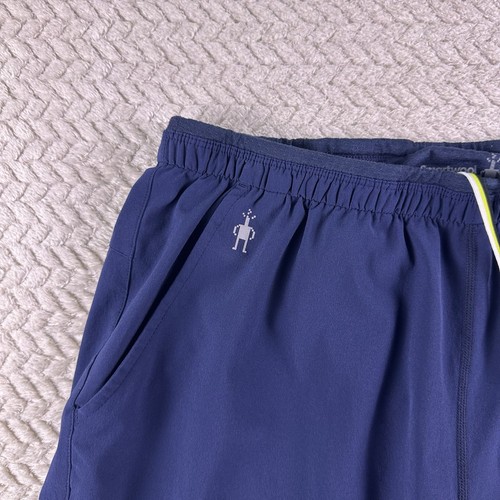 Smartwool Men's Merino Sports Lined 8”Shorts -Navy Blue- Medium - Picture 2 of 10