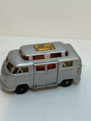 VINTAGE Matchbox Lesney # 34 Volkswagen Camper High Roof Damaged Original Box - Picture 8 of 8