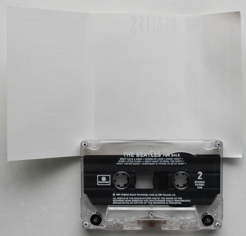 THE BEATLES - FOR SALE (PARLOPHONE TCPMC1240) 1988 INDONESIA CASSETTE REISSUE - Picture 3 of 3