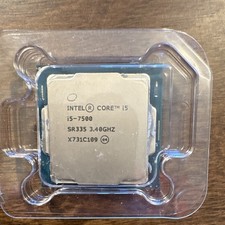 Intel Core i5-7500 3.40GHz 4-Core LGA1151 CPU Processor SR335 and CPU Fan