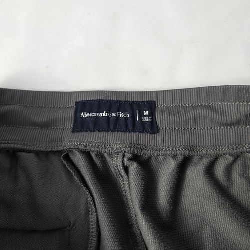 Pantalones de chándal Abercrombie & Fitch para hombre medianos grises elásticos usados en excelente estado rendimiento - Imagen 3 de 11