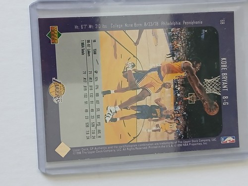 (3) 1997-98 UD SP Basketball #68 Kobe Bryant Cards - Picture 8 of 8