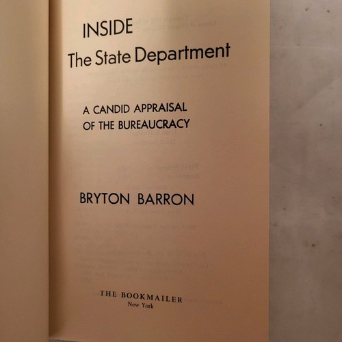 Inside The State Dept Barron Vintage Political PprBk Scarce!! - Picture 3 of 4